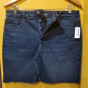 Denim Mini-Skirt High Waist - Size 10 - New W/Tags  OLD NAVY